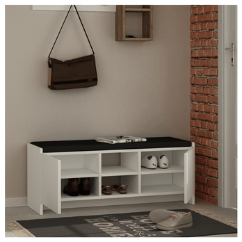 Botníková lavice  ZULLA bílá 2