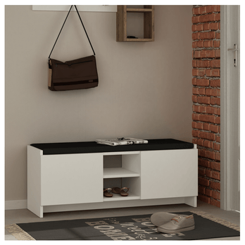 Botníková lavice  ZULLA bílá 1