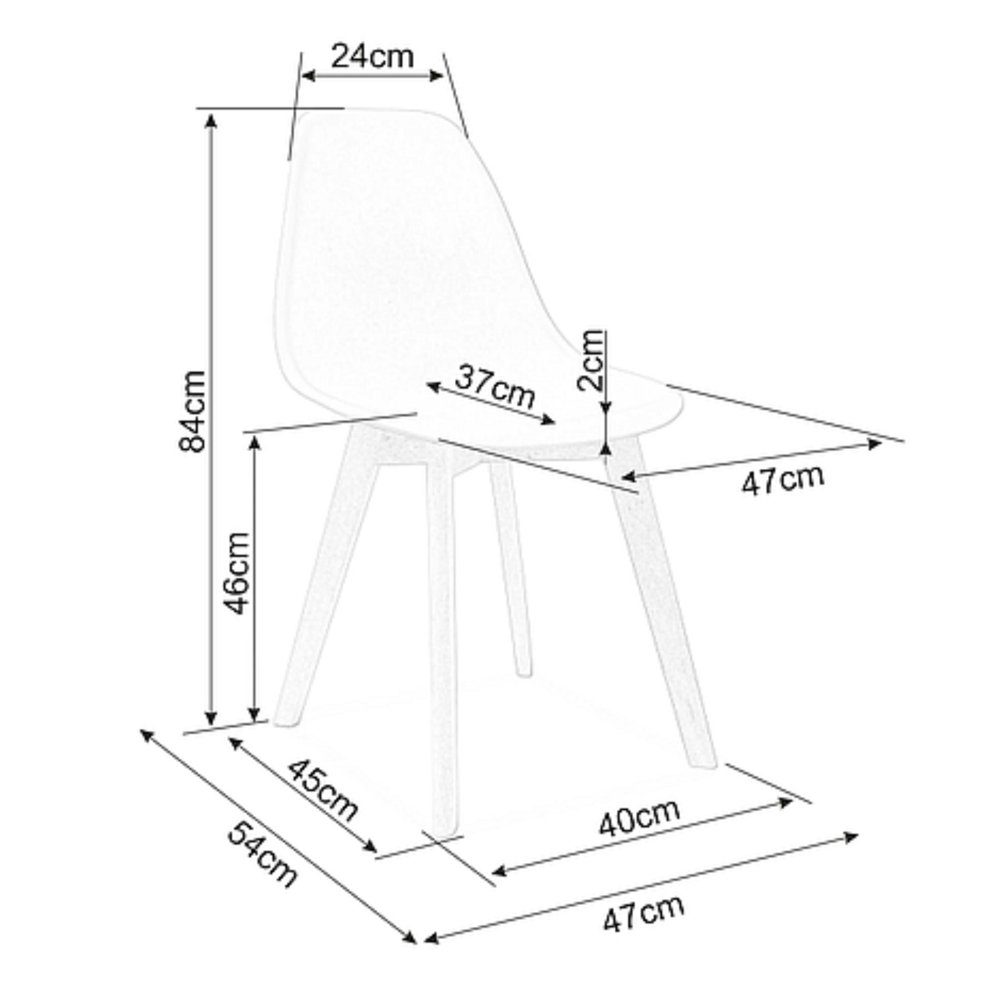 Jídelní židle MURAS buk/bílá Sconto