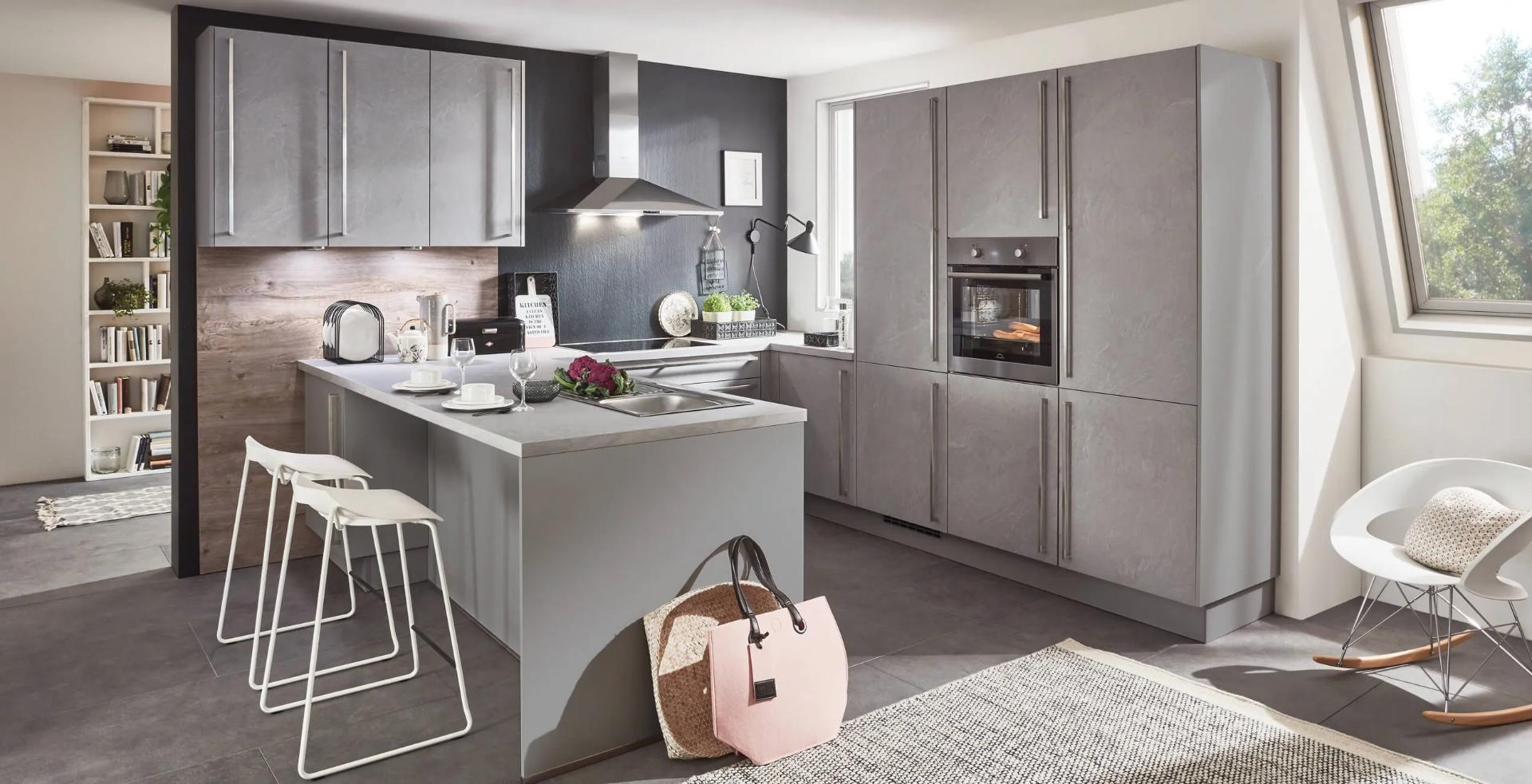 Kuchyně do U - Nobilia Stoneart