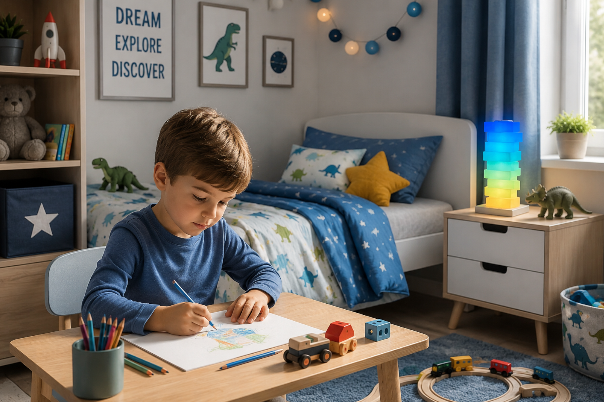 Stolní RGB LED lampa Věž