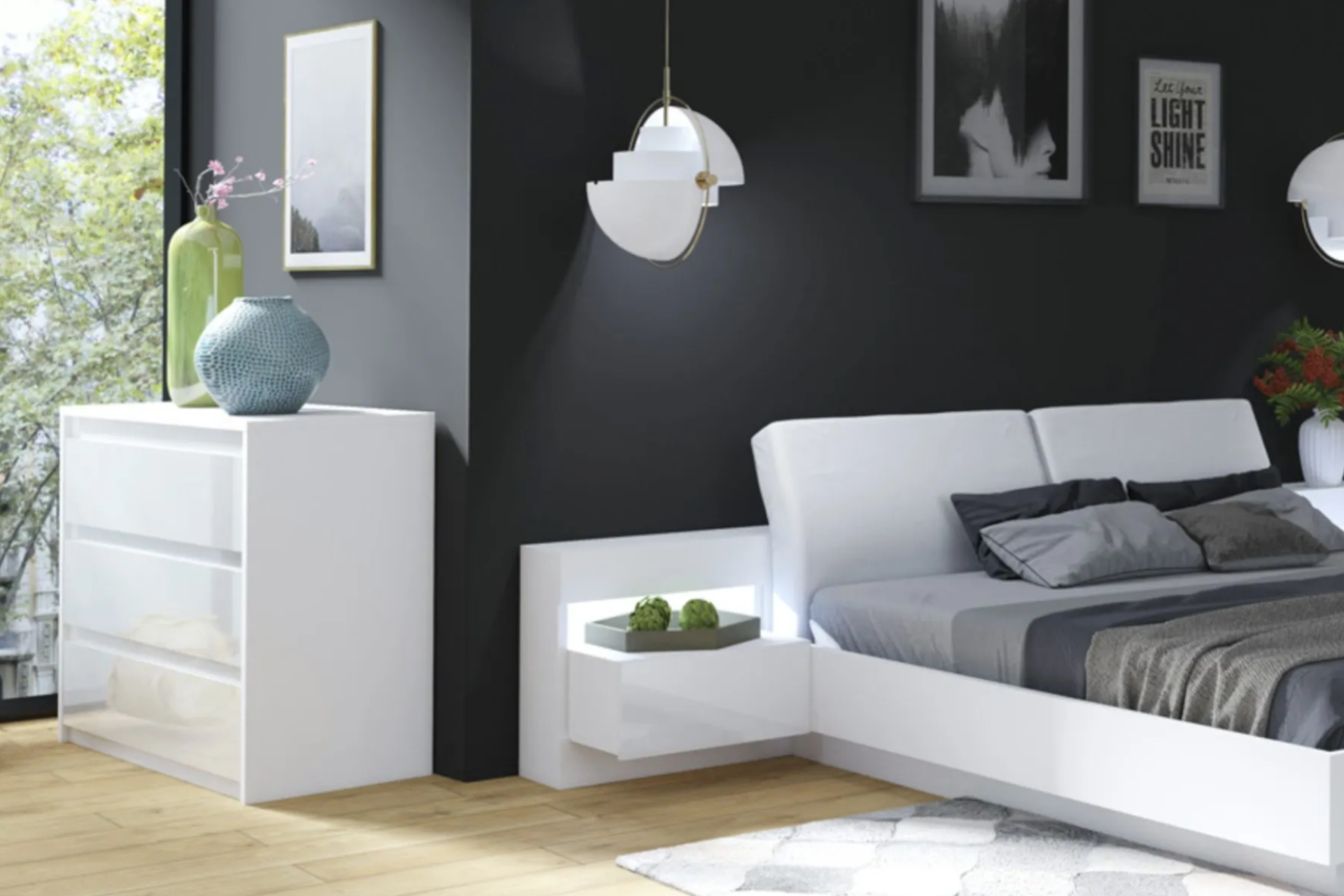 Biela komoda Genua. Zdroj: SCONTO