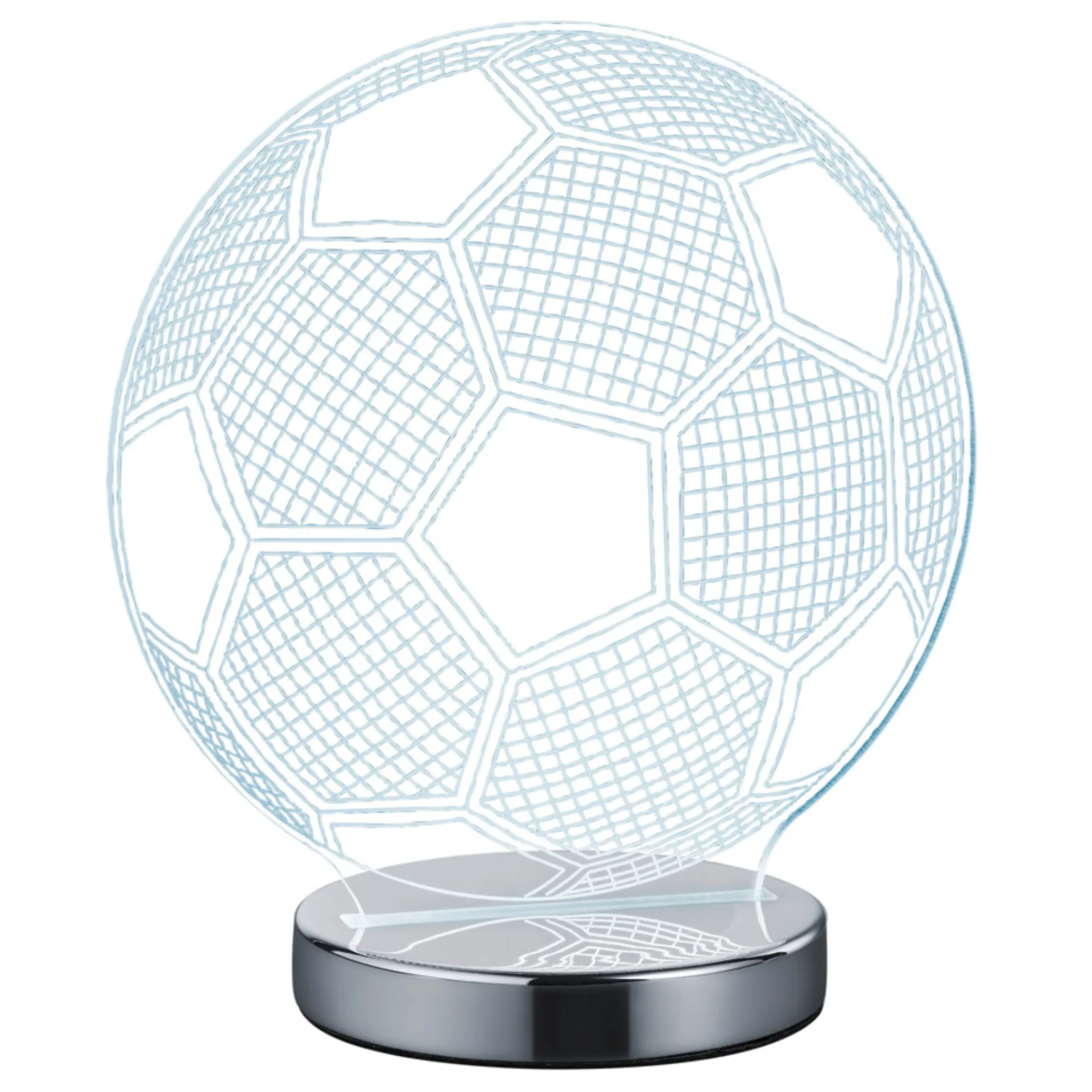 3D LED lampa Jugi. Zdroj: SCONTO 3D LED lampa v tvare futbalovej lopty