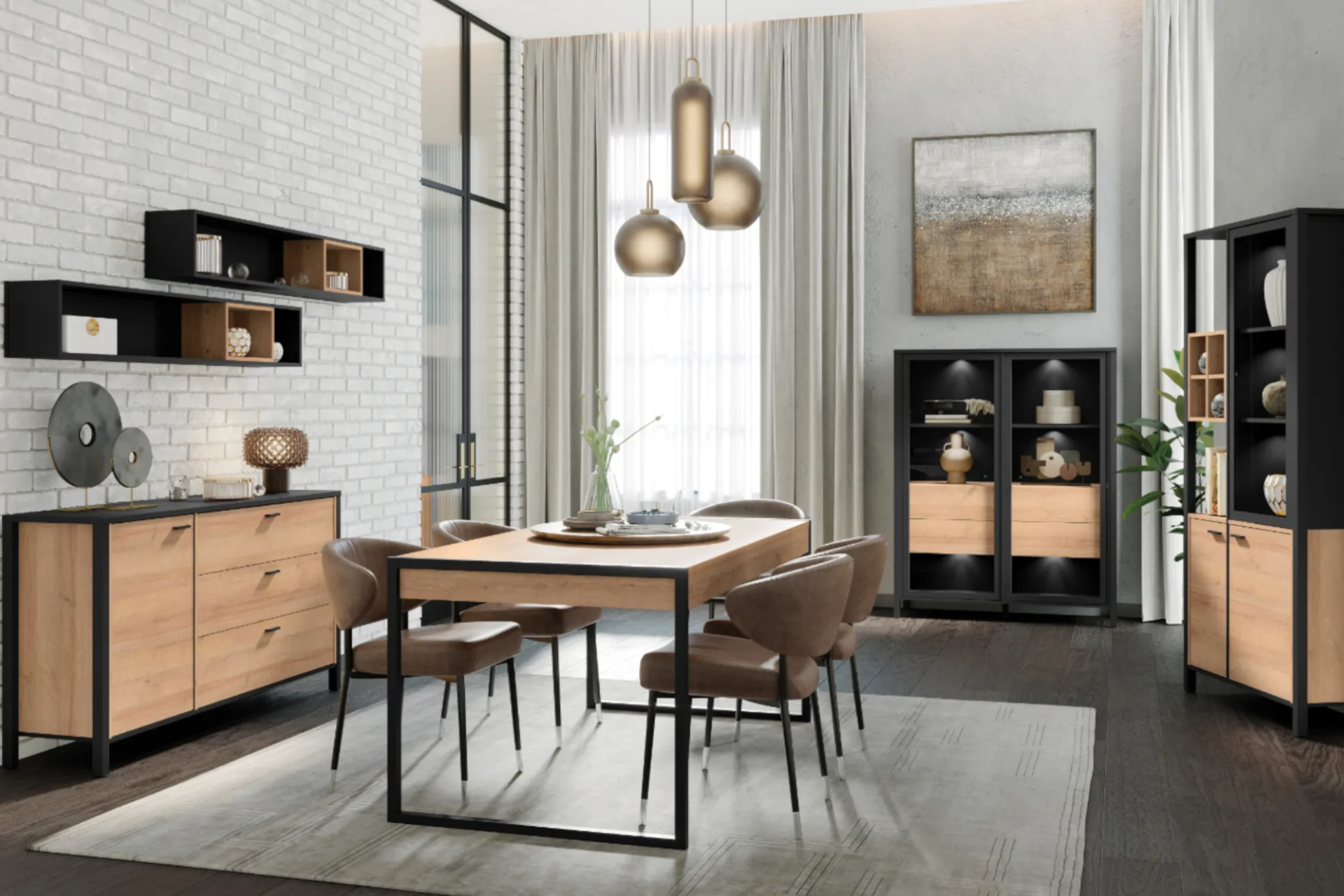 Obdĺžnikový jedálenský stôl