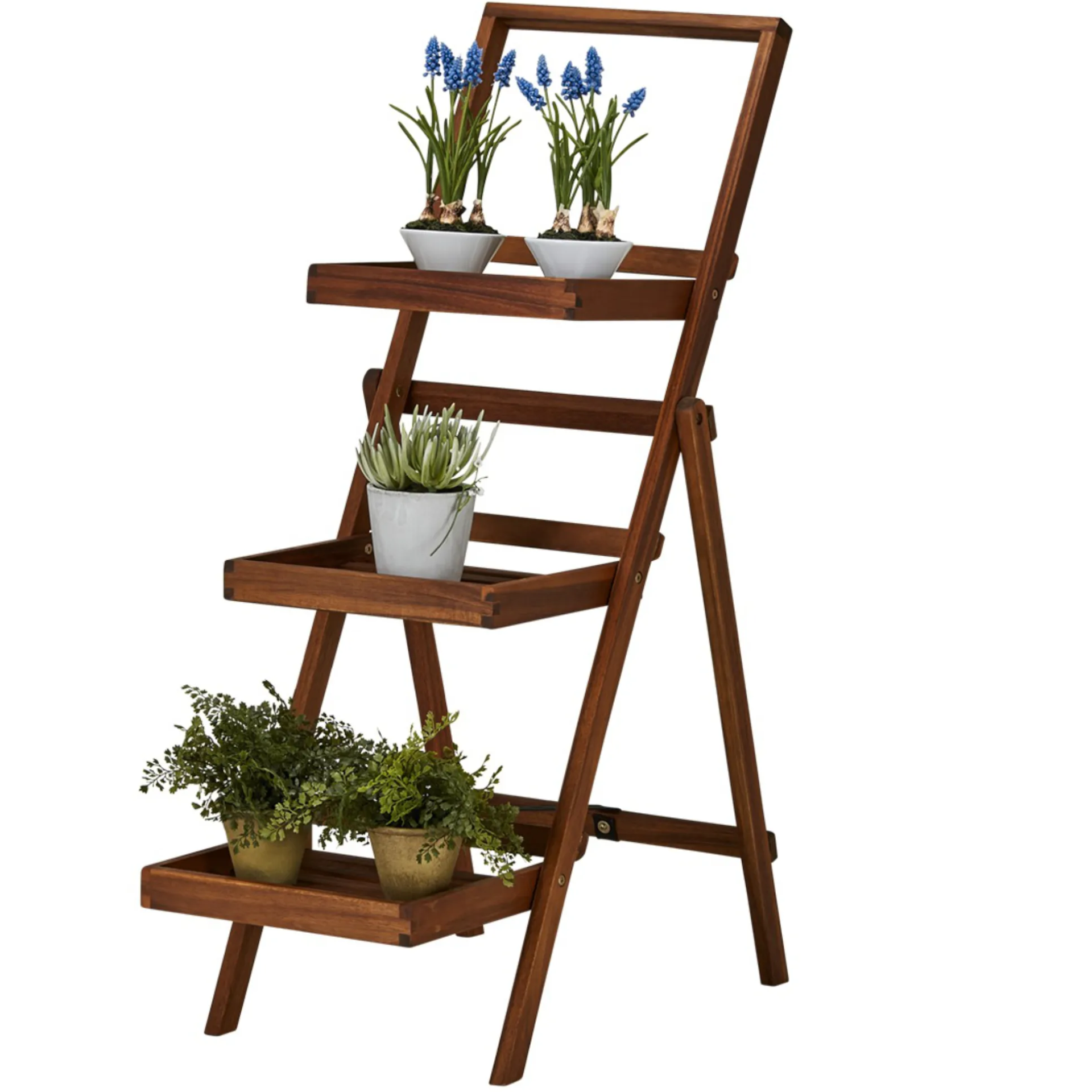 Stojan na květiny Ravenna. Zdroj: SCONTO Stojan na květiny akátové dřevo