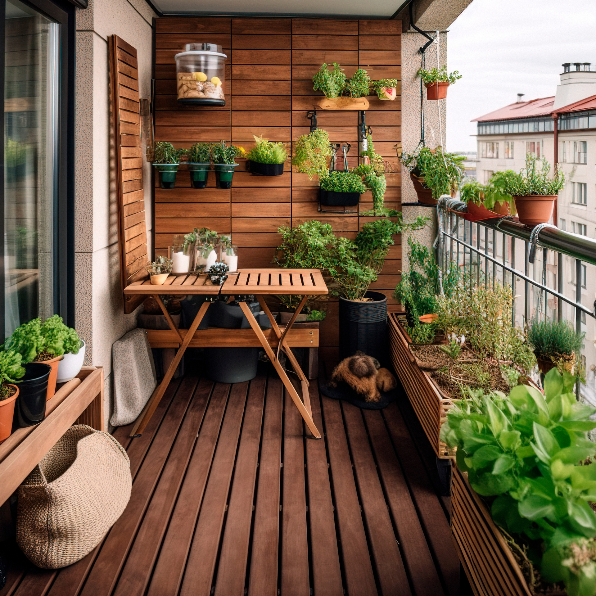 Rostliny pěstované v různych typech květináčů Balkonové rostliny