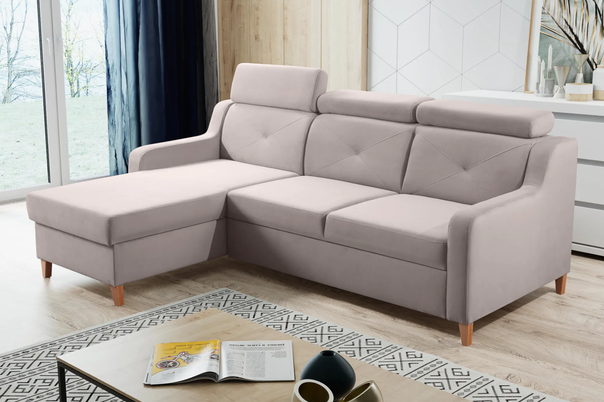 Sedacia súprava krémová