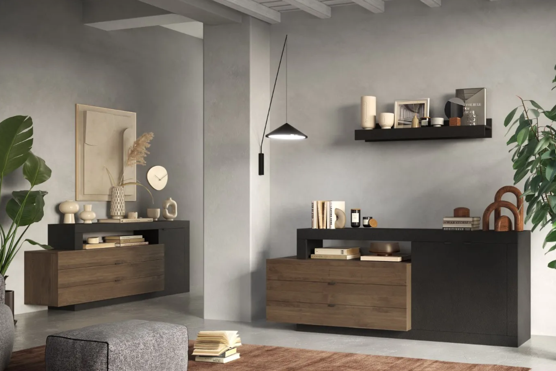 Komoda čiernohnedá/orech