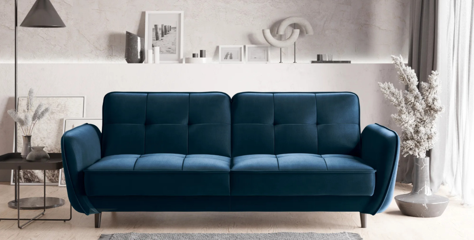 Látková pohovka modrá