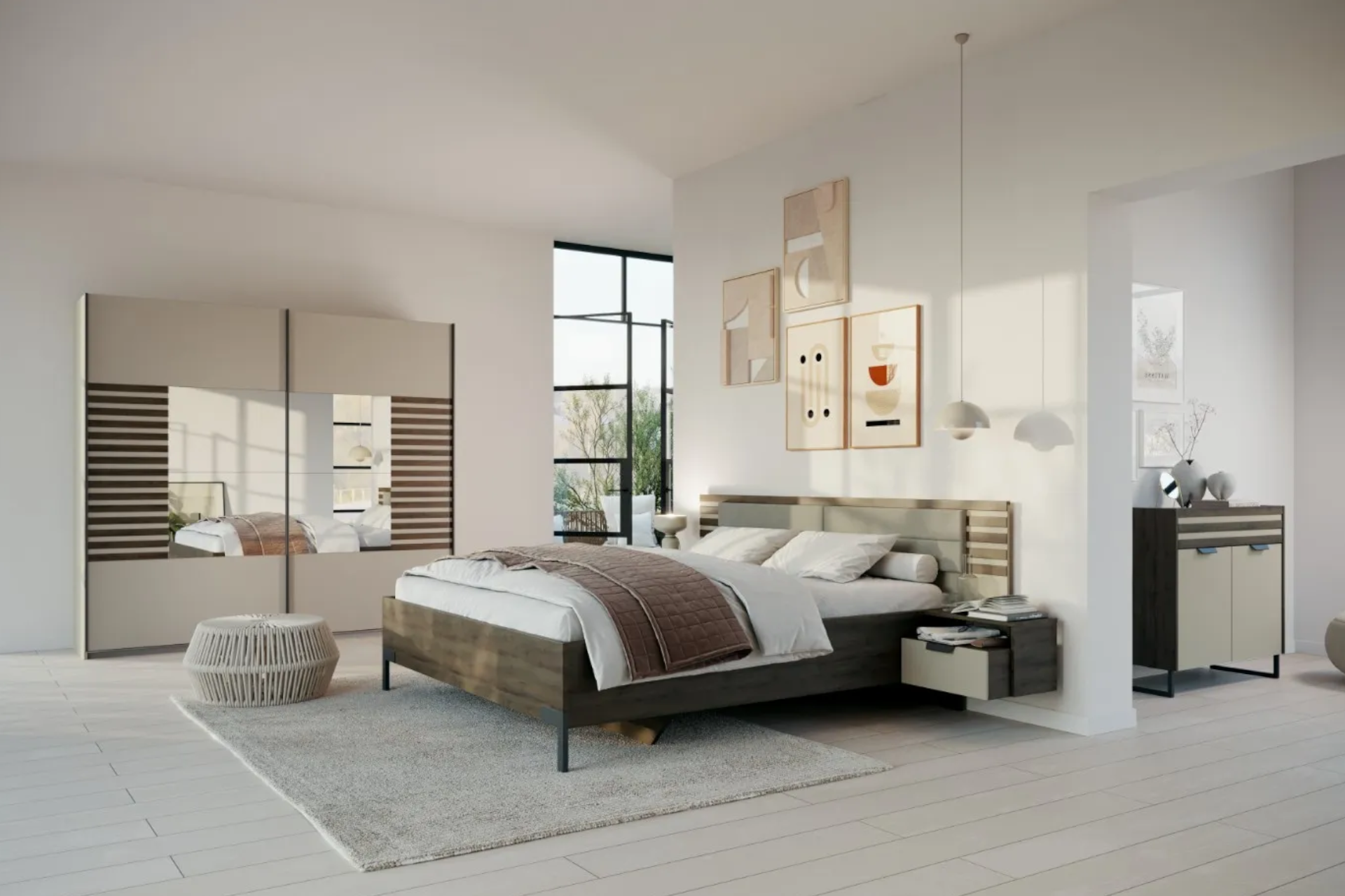 Moderný nábytok do spálne