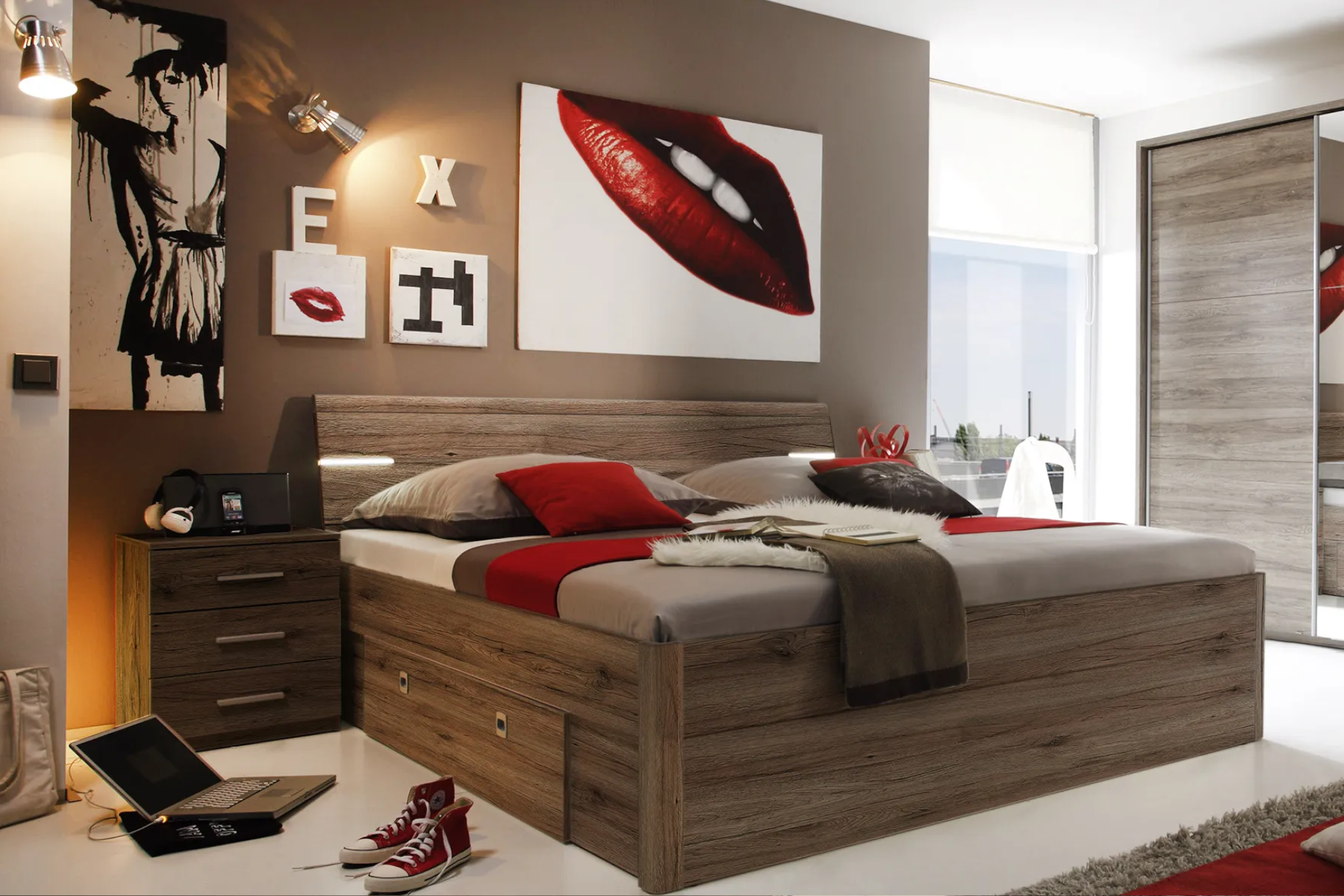 Nábytkový program do spálne dub sanremo