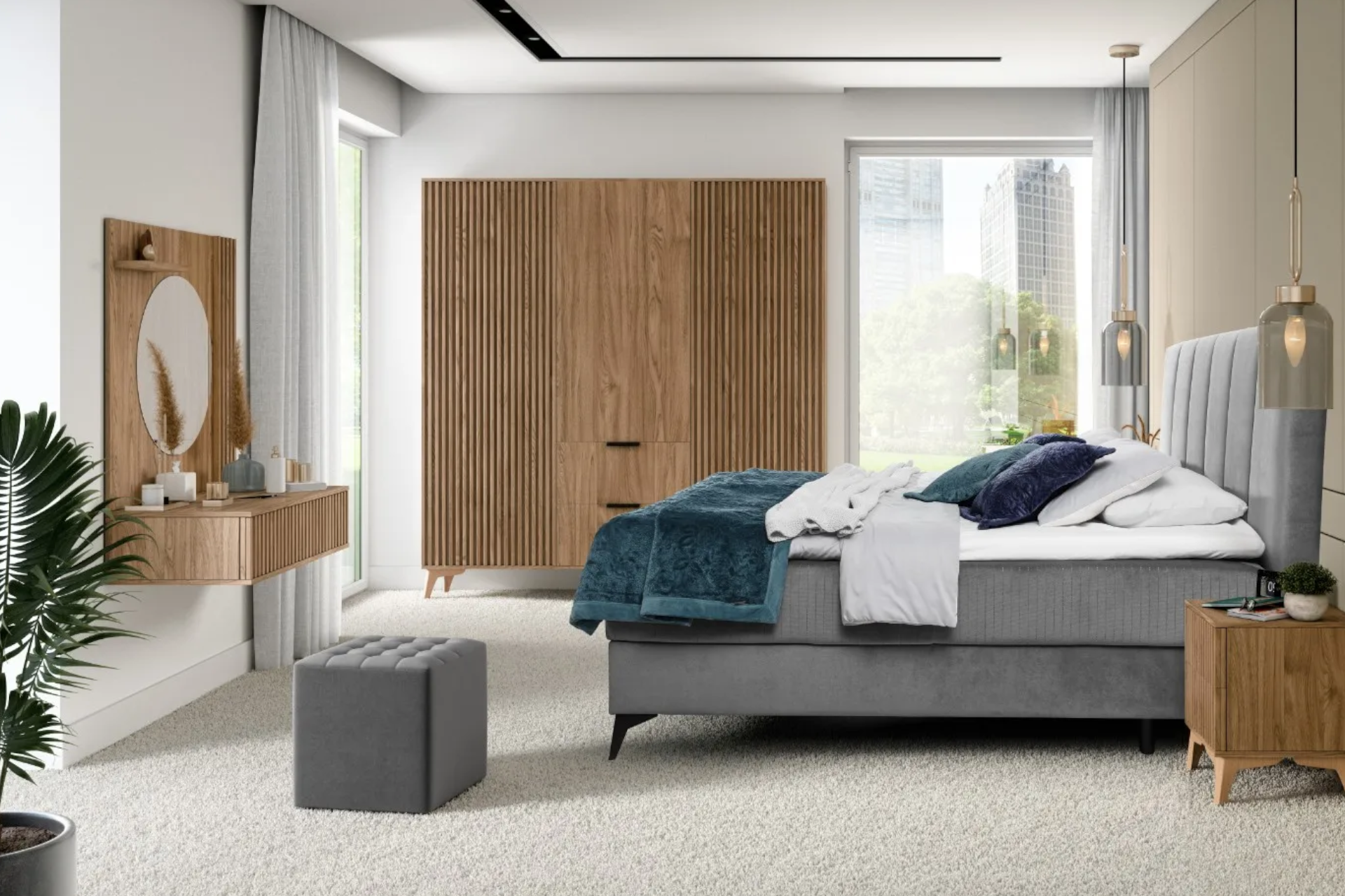 Nábytok do spálne dub artisan