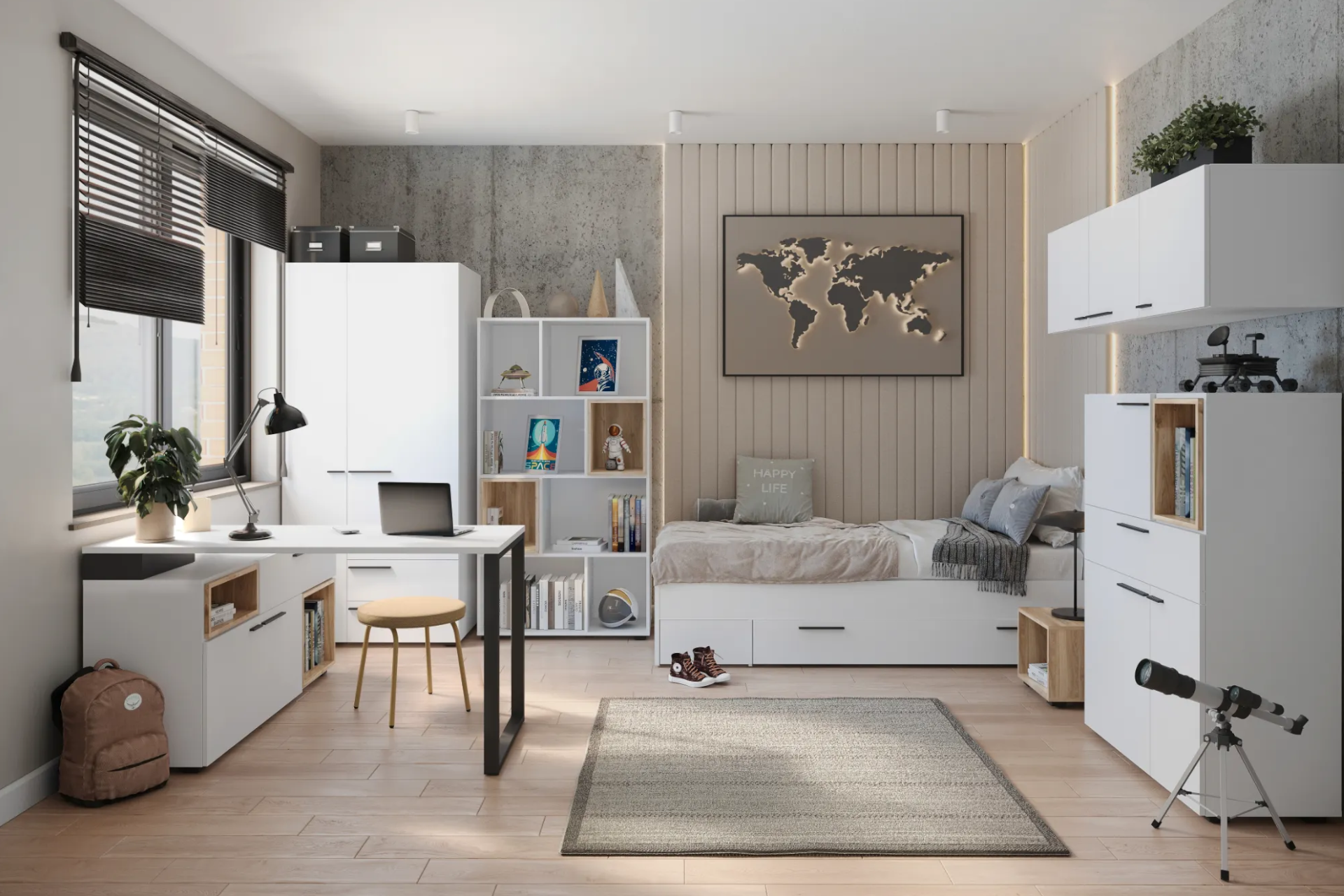 Nábytok do detskej izby biely