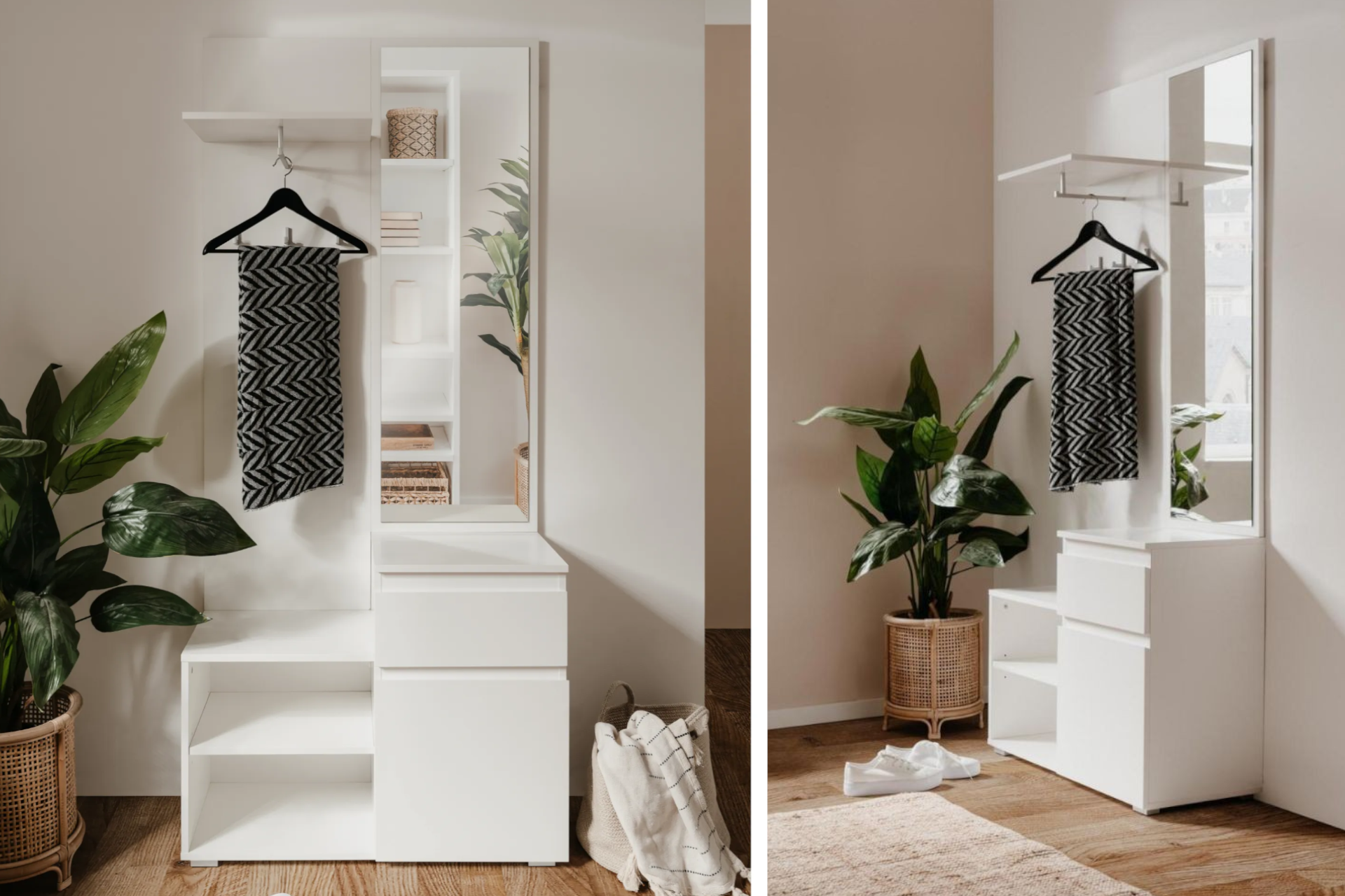 Predsieňová zostava biela