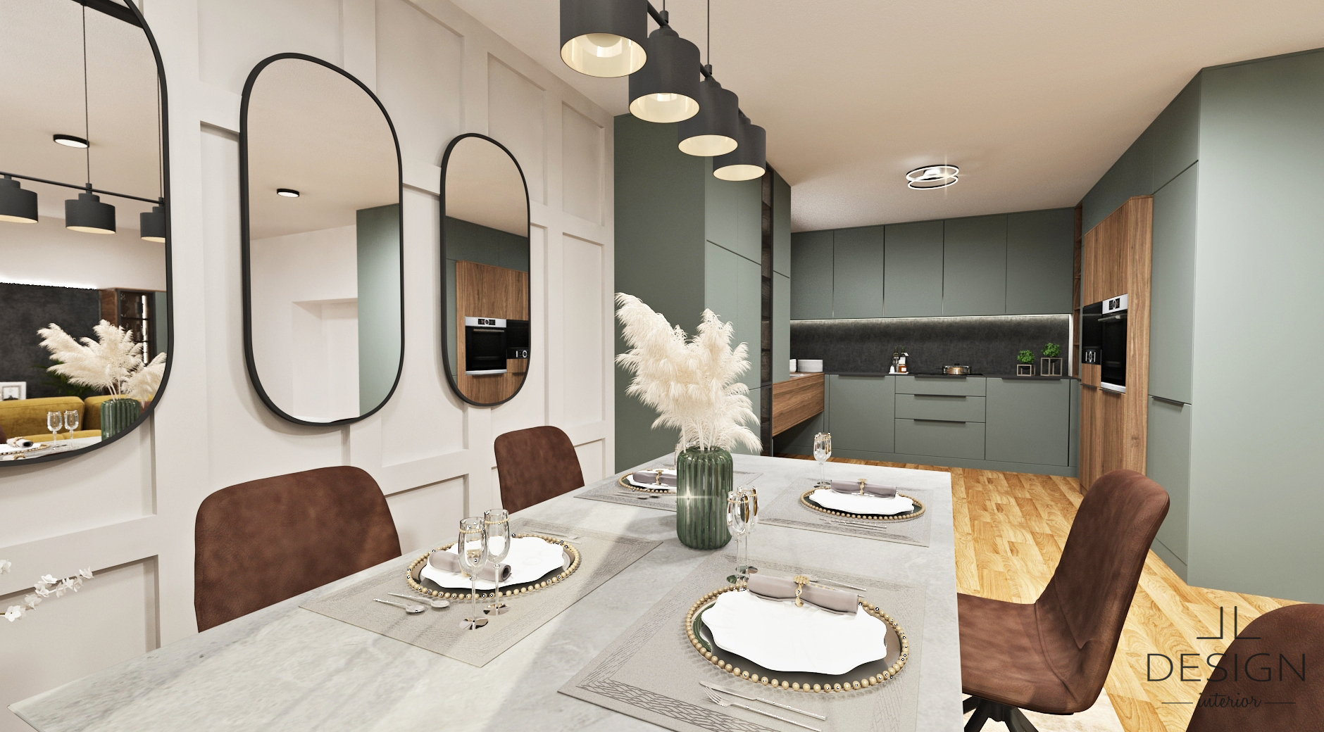 Obývačka s kuchyňou - inšpirácie