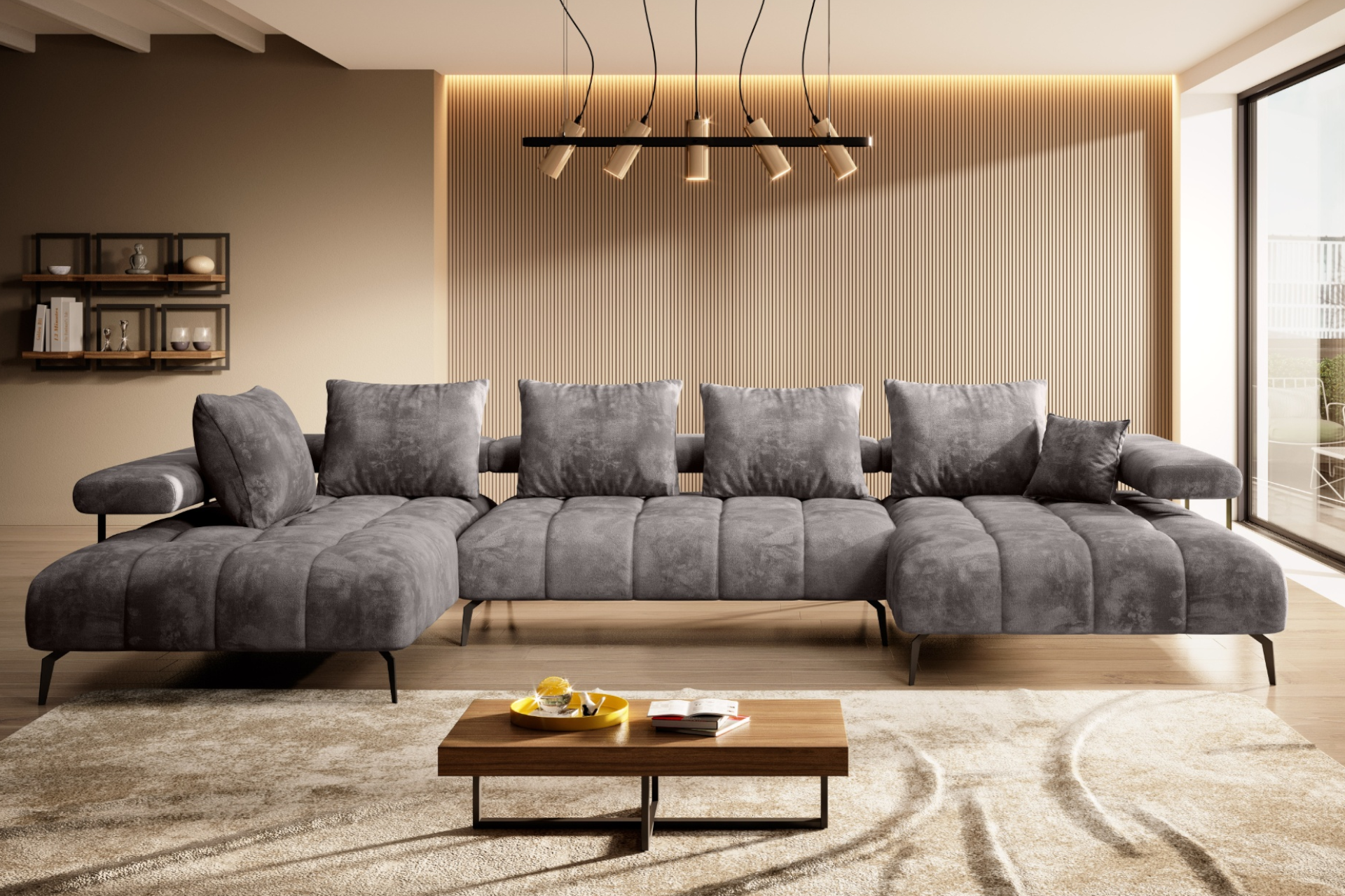 Dizajnová sedačka do U Magnetic F XL