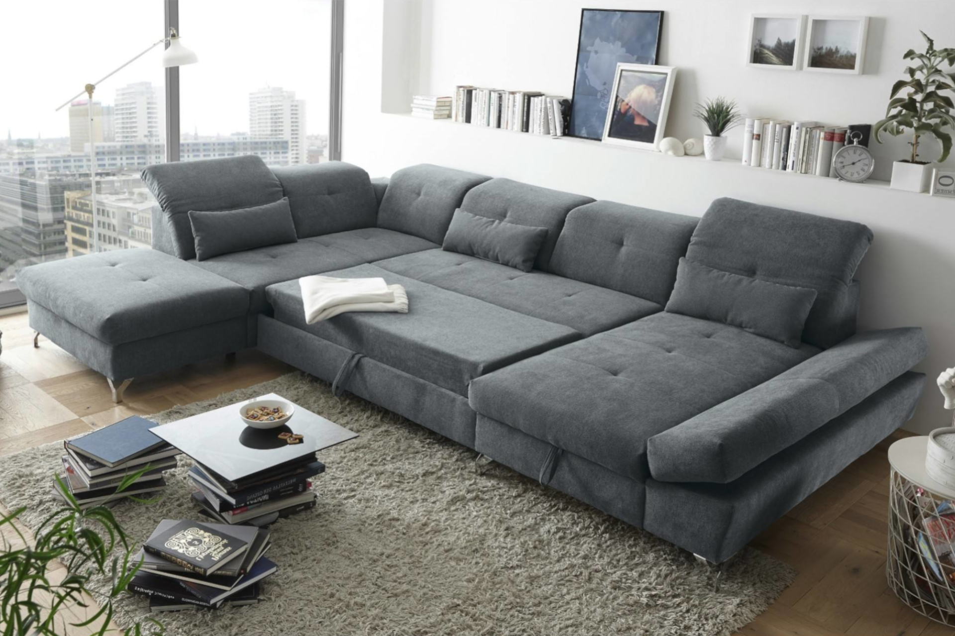 Sedačka do U rozkladacia