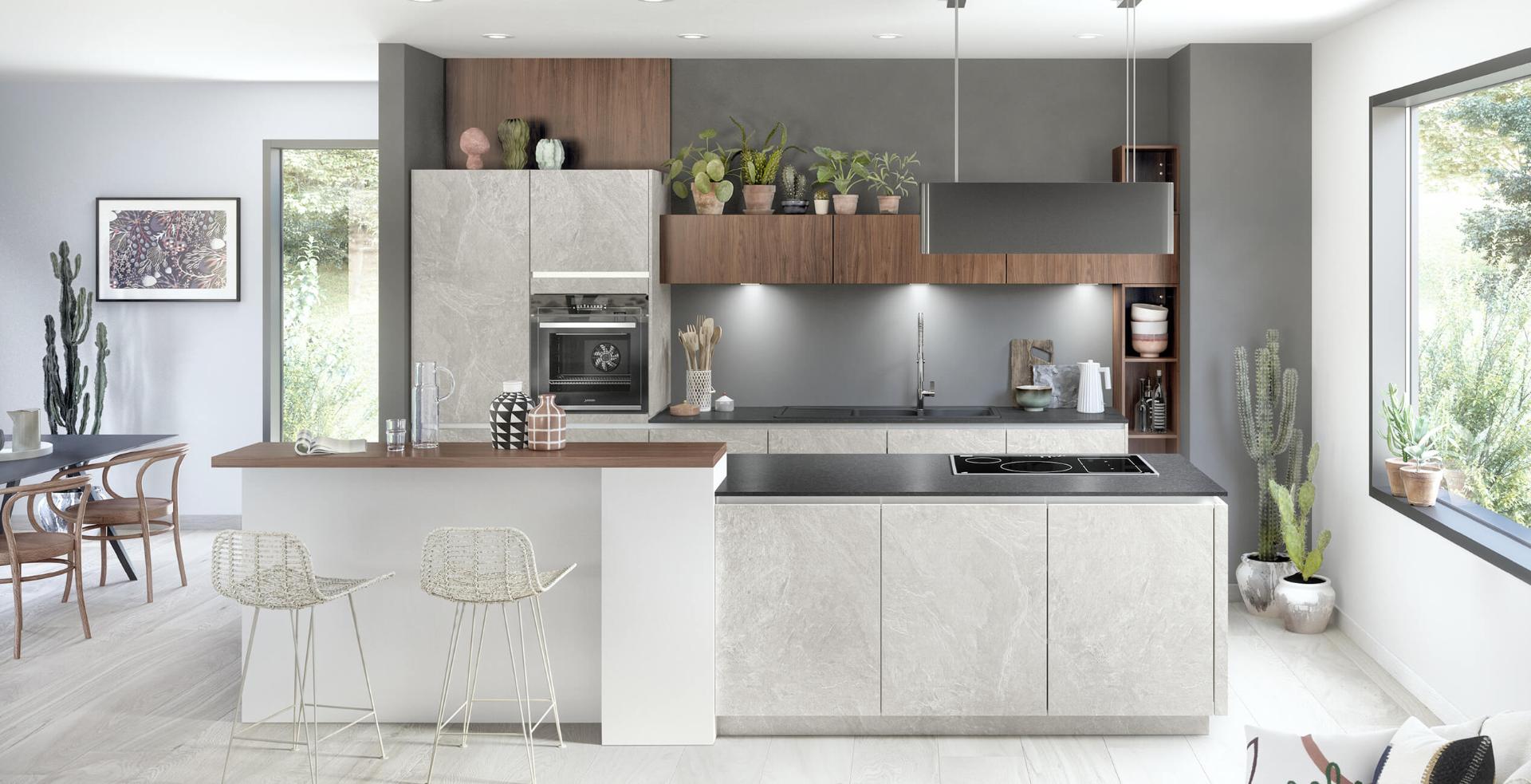 Kuchyňa Nobilia Stoneart v dekore kamennej bridlice