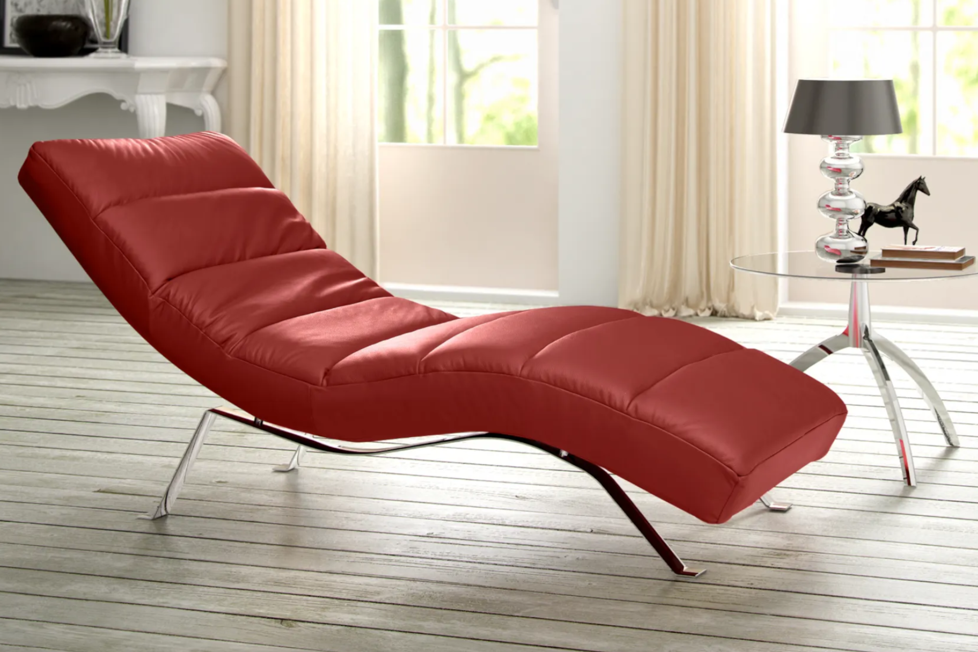 Leňoška Swing Silver s výškovo nastaviteľnou opierkou chrbta. Zdroj: Sconto